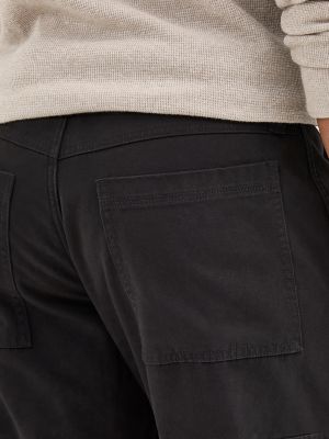 Men's Fleece Lined Cargo Pant in Black
