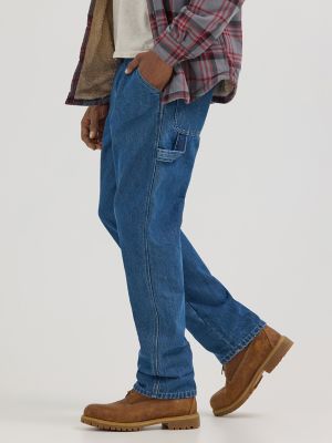 Wrangler® Fleece Lined Carpenter Jean in Stonewash