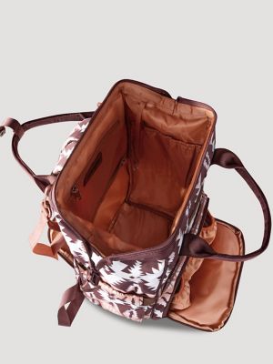 Southwestern Print Backpack:Brown:One Size alternative view 3