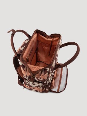 Southwestern Print Backpack:Brown:One Size alternative view 4