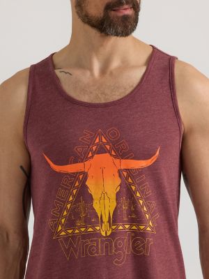 Men's Front Graphic Tank in Port alternative view 2