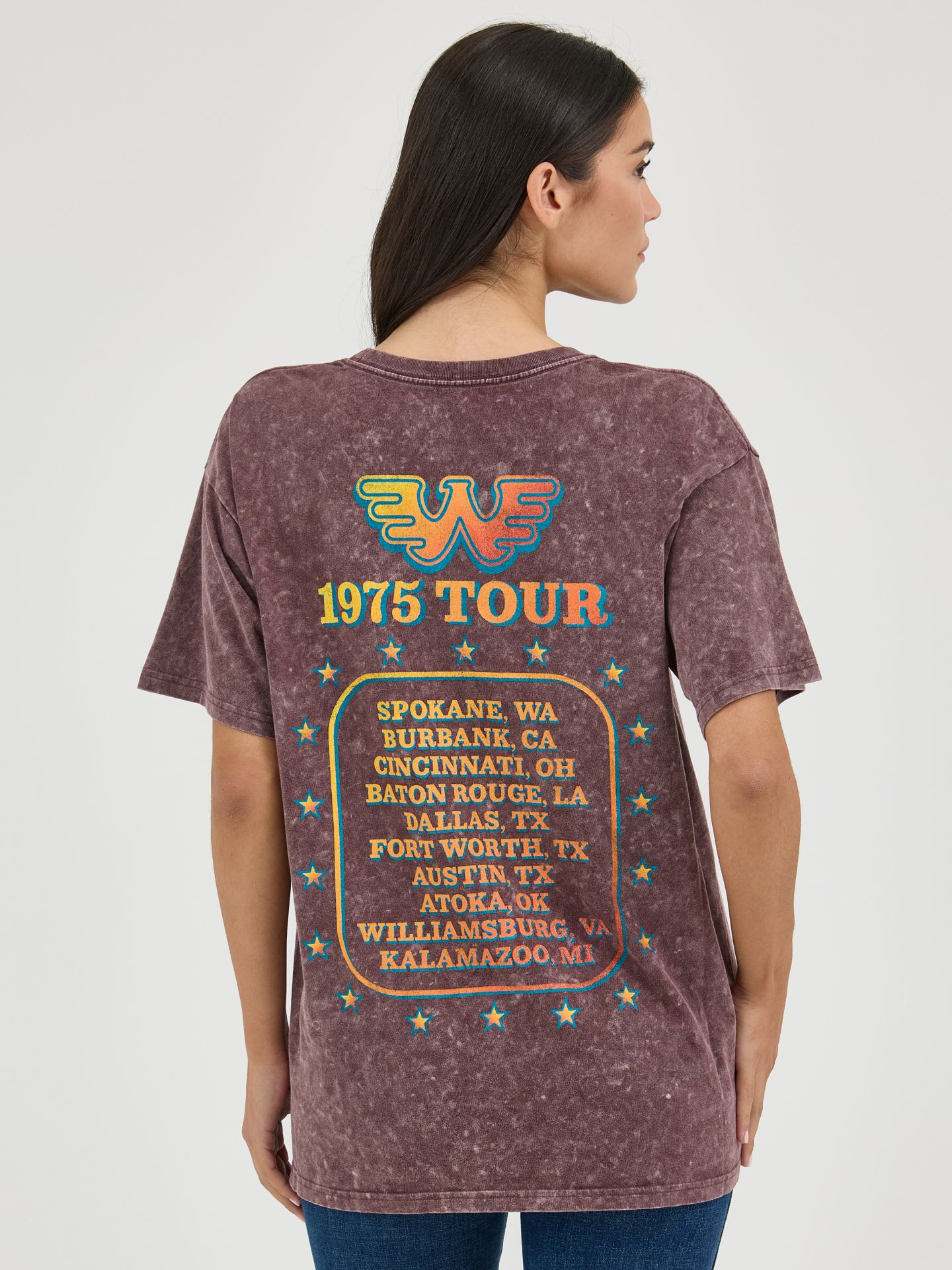 Женская футболка Wrangler Waylon Jennings Oversized Band, цвет: Варёный — фото 3