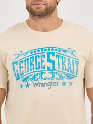 Men's Wrangler George Strait Concert T-Shirt in Fog alternative view 2