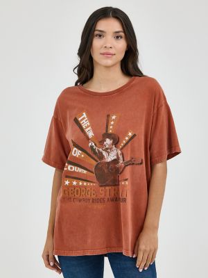 Women's Wrangler® George Strait Oversized Band Tee