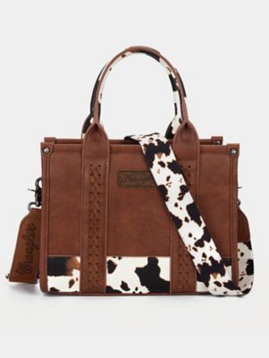 Cow print purse sale