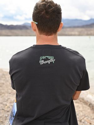 Wrangler x Pit Viper T-Shirt in Black alternative view 3