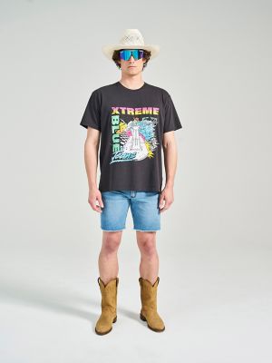 Wrangler x Pit Viper T-Shirt in Black alternative view 6