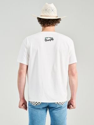 Wrangler x Pit Viper T-Shirt in White alternative view