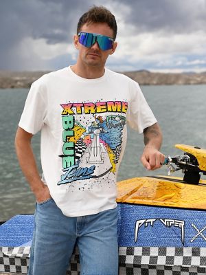 Wrangler x Pit Viper T-Shirt in White alternative view 2
