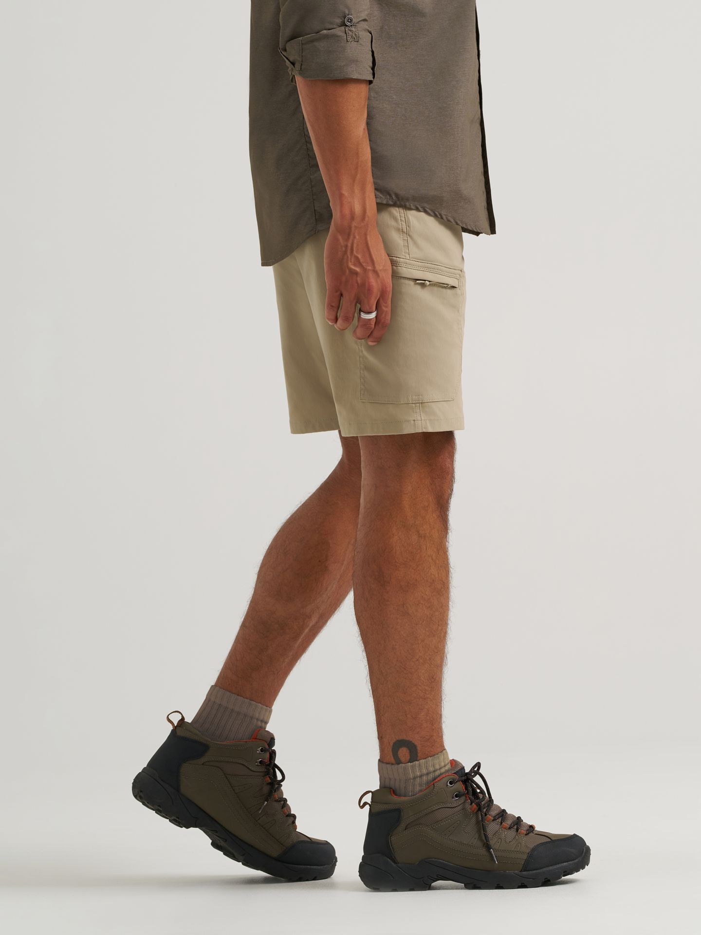Мужские шорты Wrangler ATG™ Harbor Short, цвет: Серебристый — фото 4