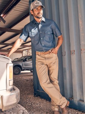 Wrangler® Cowboy Cut® Original Fit Active Flex Jeans in Prewashed Indigo