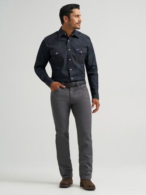 Мужские джинсы Wrangler Premium Performance Tough Comfort Cowboy Cut® Slim Fit Canvas Jean