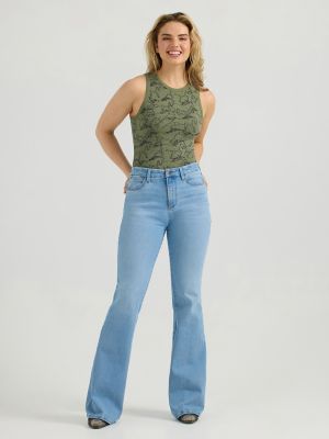 Women's Wrangler Bespoke High Rise Flare Jean in Harmony