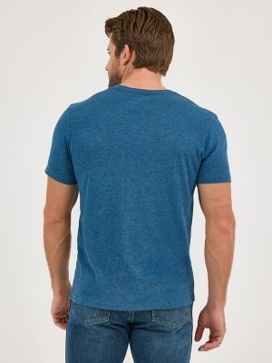 Men's Cowboy Desert Graphic T-Shirt in Navy Road alternative view