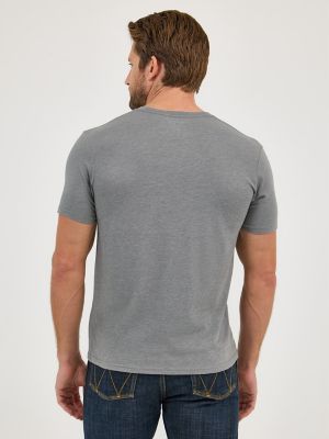 Men's Wrangler Americana Logo T-Shirt in Western Grey