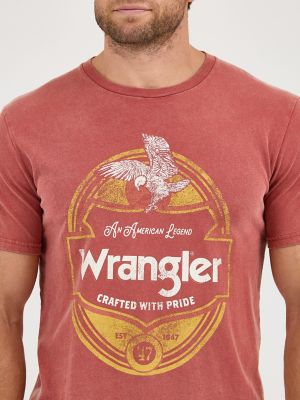 Men's Wrangler Crafted with Pride T-Shirt in Marsala