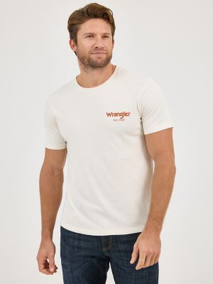 Men's Wrangler Bucking Cowboy Back Graphic T-Shirt in Rider