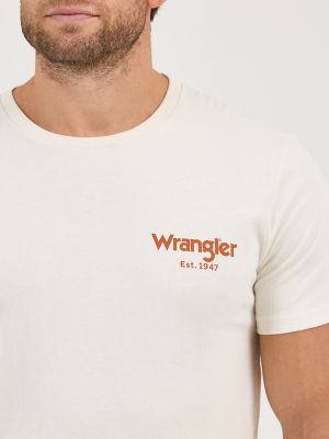 Men's Wrangler Bucking Cowboy Back Graphic T-Shirt in Rider