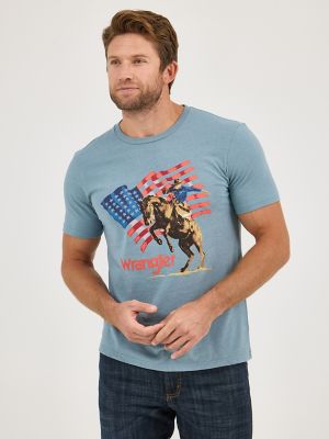Men's Wrangler Americana Flag Logo T-Shirt
