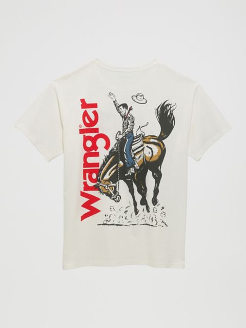 Женские футболки Wrangler Women's Wrangler Western Back Graphic Oversized Tee