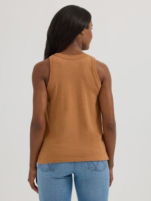 Women's Wrangler Western Graphic Goddess Tank in Argan Oil