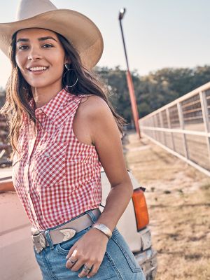 Women's Essential Western Snap Tank