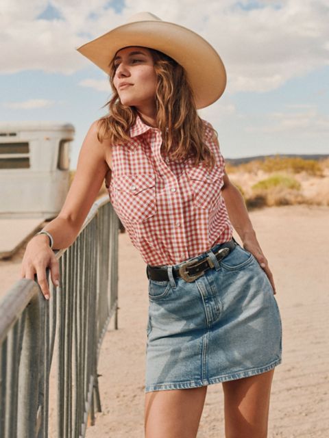 Женские футболки Wrangler Women's Essential Western Snap Tank