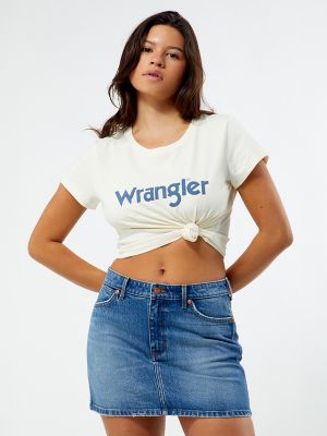 Wrangler® x PacSun Women's Rodeo Mini Skirt in Carolina