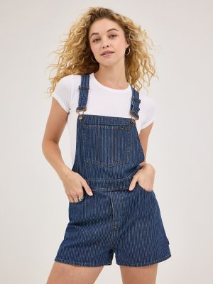 Women's Denim Shortall in True Blue alternative view 3