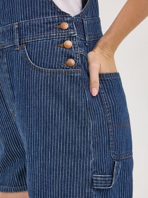 Women's Denim Shortall in True Blue alternative view 6