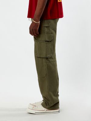 Wrangler® x PacSun Men's Relaxed Cargo Pant in Pine Green