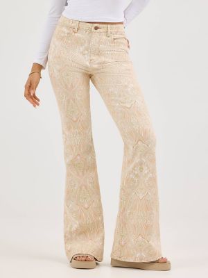 Women's Fierce Flare Print Jean in Jukebox Mama alternative view