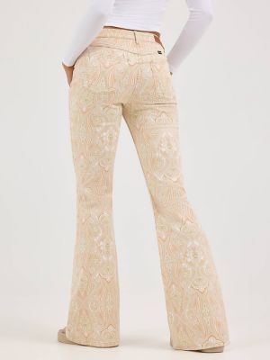Women's Fierce Flare Print Jean in Jukebox Mama alternative view 2