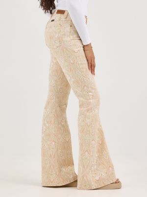 Women's Fierce Flare Print Jean in Jukebox Mama alternative view 3