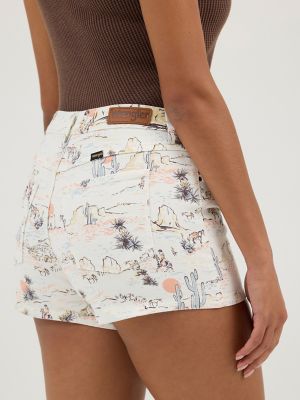 Women's High Rise Print Cowboy Short in Sundown alternative view 5