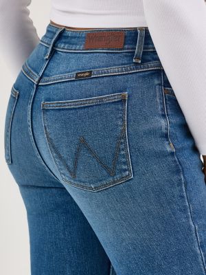 Women's Fierce Flare Split Hem Jean in Carolina alternative view 7