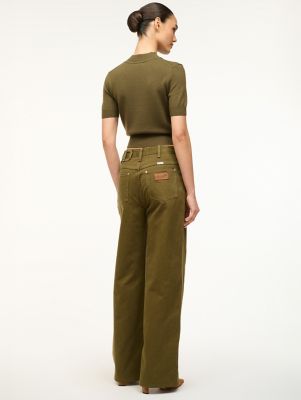 Wrangler + STAUD The Loose Jean in Sergeant Green