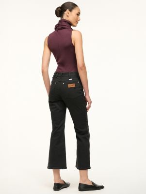 Wrangler + STAUD The Cropped Boot Jean in Black alternative view