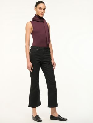 Wrangler + STAUD The Cropped Boot Jean in Black alternative view 4