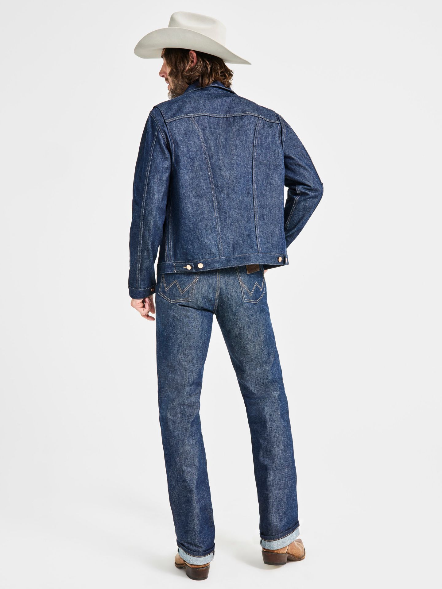 Мужские джинсы Wrangler Cone Denim® White Oak Selvedge, цвет: Индиго — фото 10