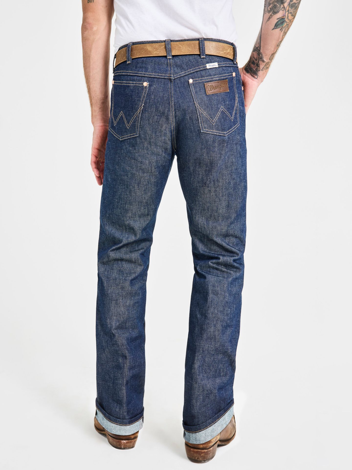 Мужские джинсы Wrangler Cone Denim® White Oak Selvedge, цвет: Индиго — фото 5