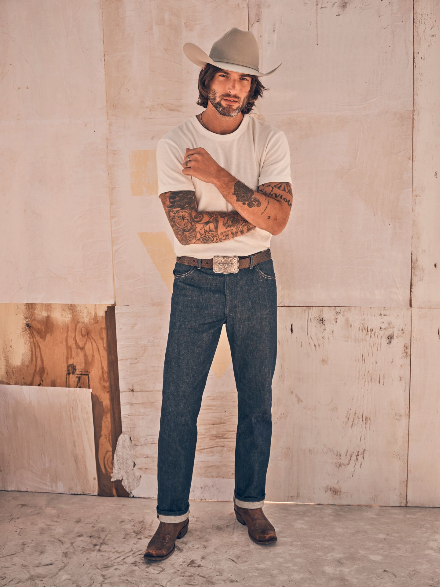 Мужские джинсы Wrangler Cone Denim® White Oak Selvedge, цвет: Индиго — фото 1