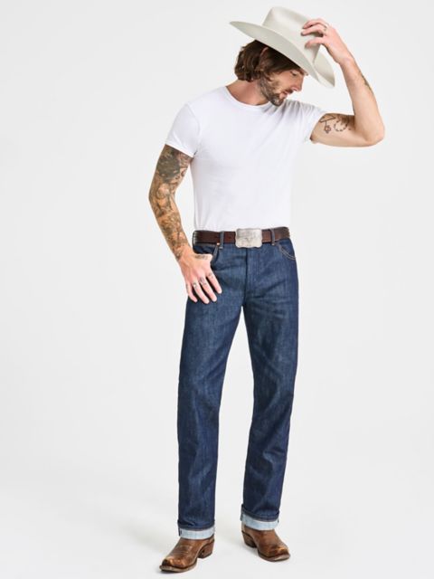 Мужские джинсы Wrangler Cowboy Cut® Original Fit Selvedge Stretch Jean