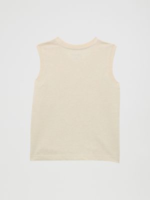 Girl's Western Graphic Tank in Cream