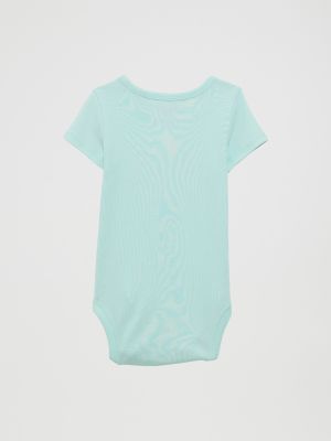 Baby Girl's Western Graphic Knit Bodysuit in Teal alternative view