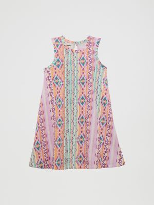 Girl's Western Sleeveless Swing Dress