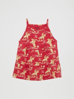 Girl's Cowgirl Tiered Knit Tank