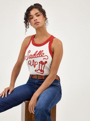 Womens Ringer Tank:Vintage White:S alternative view