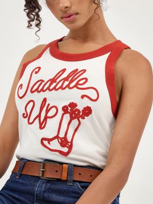 Womens Ringer Tank:Vintage White:S alternative view 5