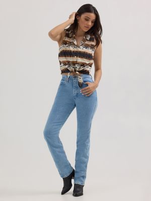 Womens Bold Printed Sleeveless Tie Front Shirt:Horse Stripe:XXL alternative view